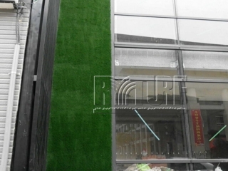 Artificial turf wall landscape
